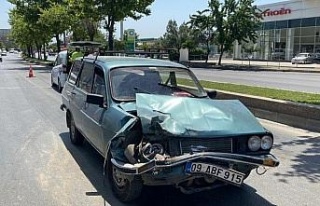 Aydın’daki kazada araçlarda maddi hasar oluştu