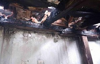 Oteldeki yangın büyümeden söndürüldü