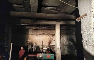 Sultanhisar’da iş yeri yangını