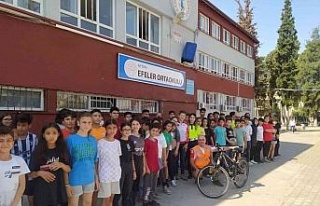 Aydın’da öğrencilere güvenli bisiklet kullanımı...