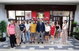 Başkan Atay, Tıp Fakültesi öğrencilerini ağırladı