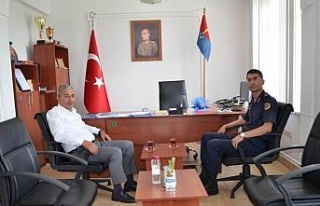 Başkan Kaplan Jandarma Komutanlığı’nı ziyaret...