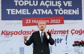 CHP Genel Başkanı Kılıçdaroğlu, Kuşadası'nda...