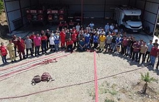 Orman yangını gönüllüleri eğitimlerine aşladı