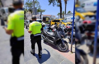 Yaya yolunda motosiklet kullananlara ceza yağdı