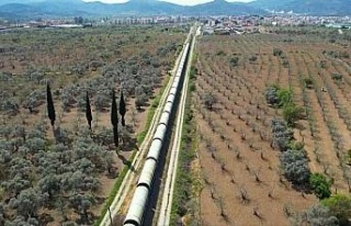 Devasa borular Koçarlı’ya ulaştı