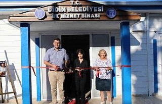 Didimli genç ressamın eserleri sanatseverler ile...