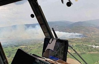 Nazilli’de tarım arazisinde yangın
