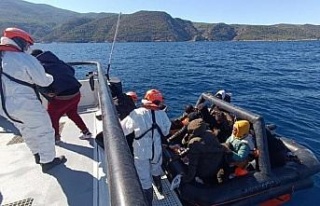 Aydın’da 21 düzensiz göçmen kurtarıldı