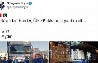 Aydın’dan Pakistan’a yardım eli