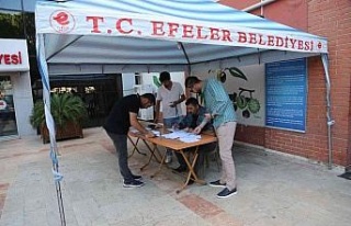 Efeler Belediye personeli sağlık taramasından geçti