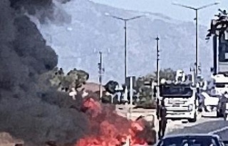 Aydın’da araç yangını