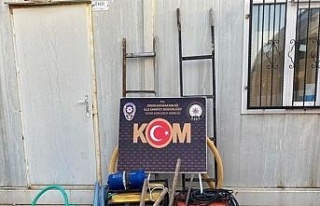 Kaçak kazıya, polis suçüstü yaptı