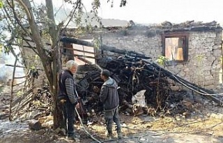 Karacasu’da müstakil ev çıkan yangında küle...