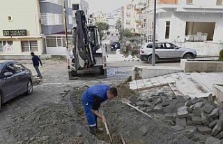 Kuşadası’nda üst ve alt yapı çalışmaları...