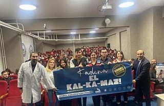 Jandarma ekipleri üniversite öğrencileri ve öğretim...