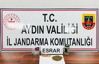 Cam kavanoz içinde uyuşturucu ele geçirildi