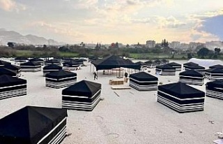 Aydın Valiliği’nin yaptırdığı yörük çadırları...