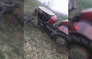 Kontrolden çıkan traktör devrildi: 1 ölü