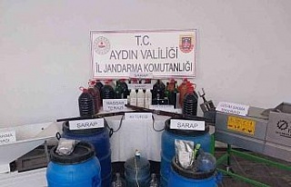 Sahte alkol imalathanesine baskın: 1 gözaltı