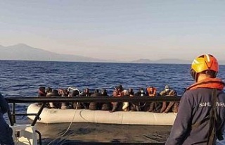 Aydın’da 34 düzensiz göçmen kurtarıldı