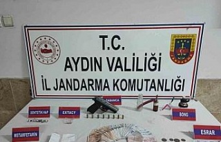 Aydın’da silah kaçakçılığı ve uyuşturucu...