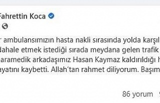 Bakan Koca’dan başsağlığı mesajı