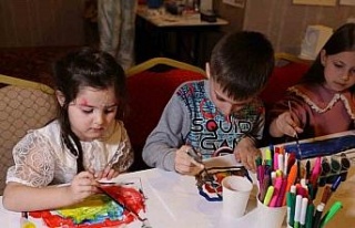 Depremzede çocuklar termal otelde misafir ediliyor