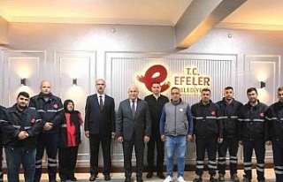 Efeler Belediyesi personeli deprem bölgesinden döndü