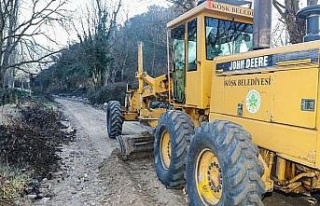 Köşk Belediyesi, yol düzenleme çalışmalarına...