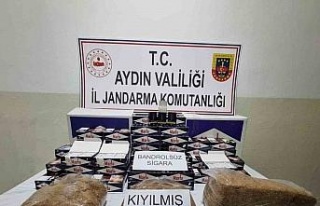 Kuşadası’nda 14 bin 270 paket kaçak sigara ele...