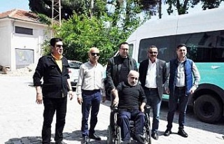 Didim’de Engelli depremzedenin talebi yerine getirildi