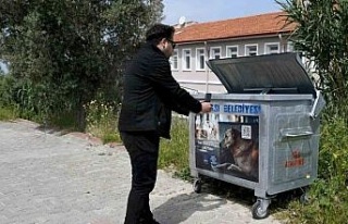 Kuşadası’nda karekodlu çöp konteyneri dönemi