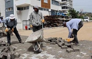 Nazilli Belediyesi Dallıca’da sokakları yeniliyor