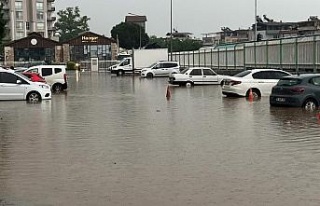 Nazilli ve Kuyucak yağışa teslim oldu