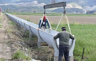 Yenipazar Dalama Sulaması’nda yenileme çalışmaları...