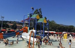 Aydın Tekstil Park çocuklara aquaparkıyla da eğlence...