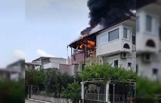 Didim’deki ev yangını korkuttu