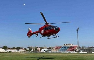 Arya bebek için helikopter havalandı