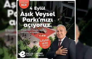 Efeler’den büyük ozanın anısına armağan