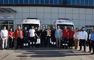 Aydın’dan 8 gönüllü sağlık personeli ve 2...