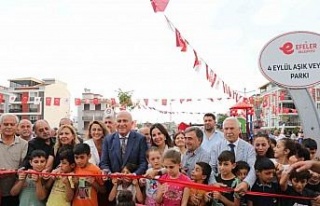 Efeler’de 4 Eylül Aşık Veysel Parkı açıldı