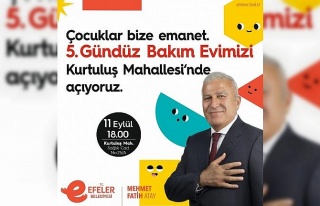 Efeler’de 5’inci Gündüz Bakımevi açılıyor