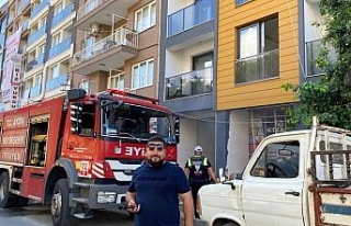 İnşaattaki yangın panikletti