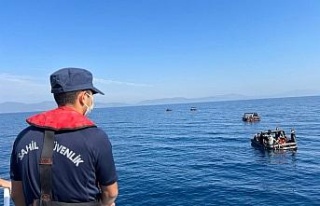 Can salları içindeki 91 düzensiz göçmen kurtarıldı