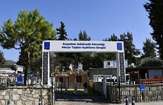 Tarihi 17’nci yüzyıla uzanan mezar taşları Kuşadası’nda...