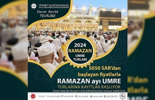 2024 yılı Ramazan Ayı umre turlarına kayıtlar...