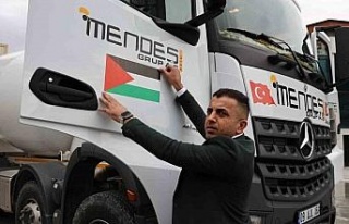 Aydınlı firmadan Filistin’e bayraklı destek
