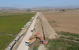 Çine’de sulama boruları yer altına indi
