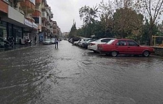 Didim’de sağanak yağış ve fırtına etkili oldu
